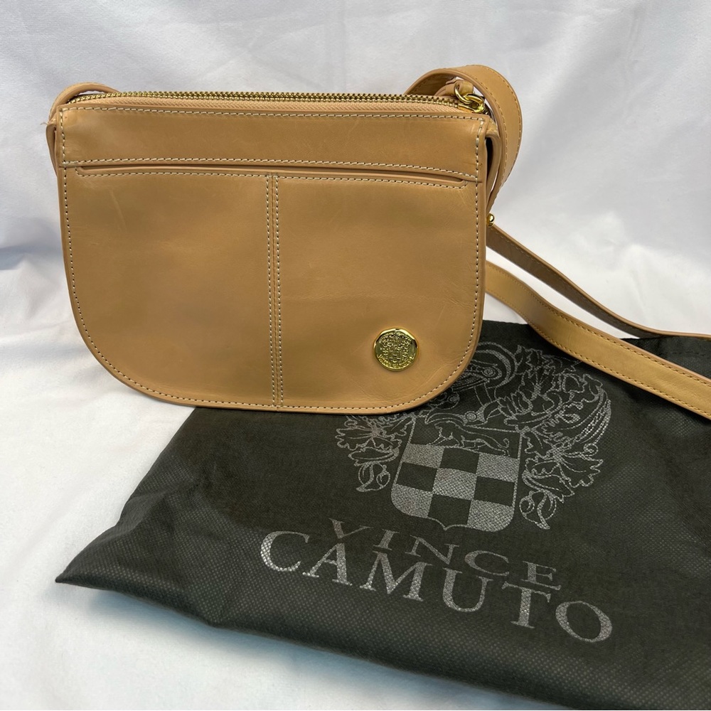 NWOT! Vince Camuto Natural Vachetta Leather, Tan Crossbody Bag